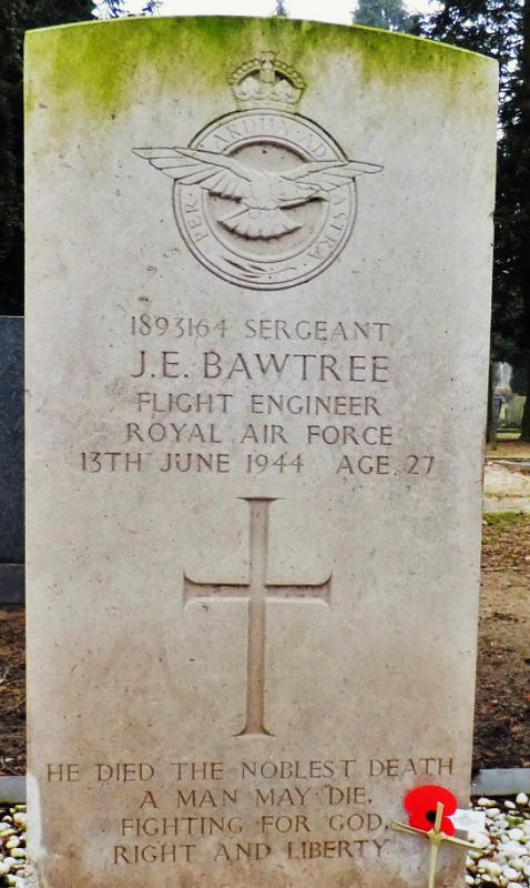Sgt Joseph Eric Bawtree<br/><br /><br />died June 13th, 1944